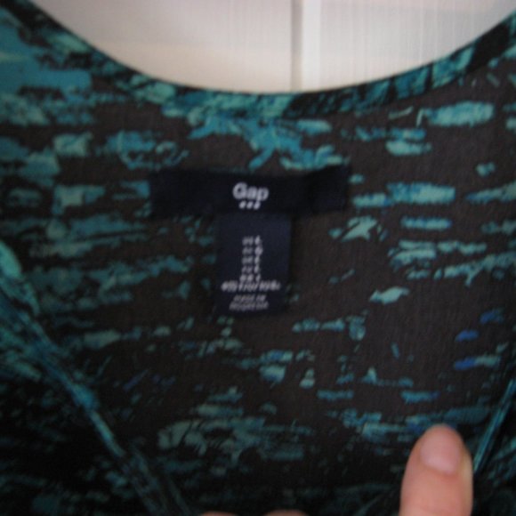 Gap Black/Green/Team Tunic Blouse/Dress - Picture 3 of 4